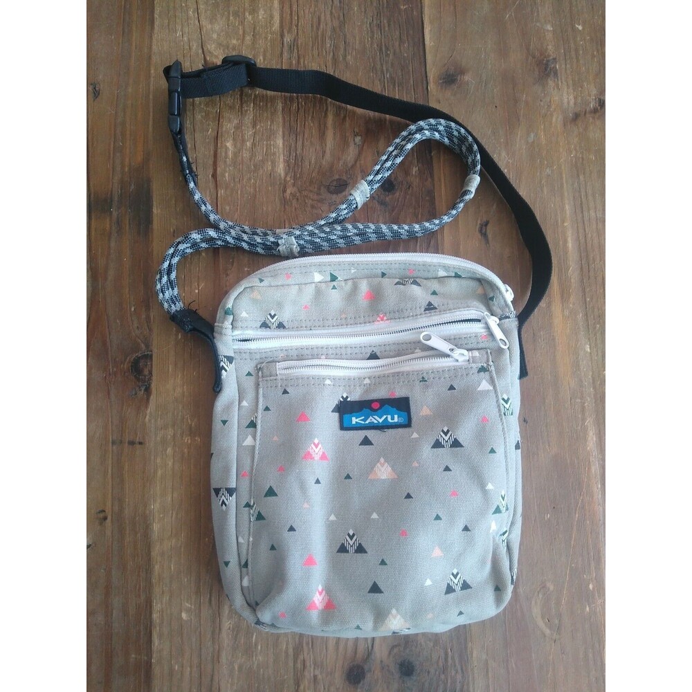 Kavu Canvas Aztec Geometric Adjustable Crossbody Bag Travel Nature Vegan Outdoor